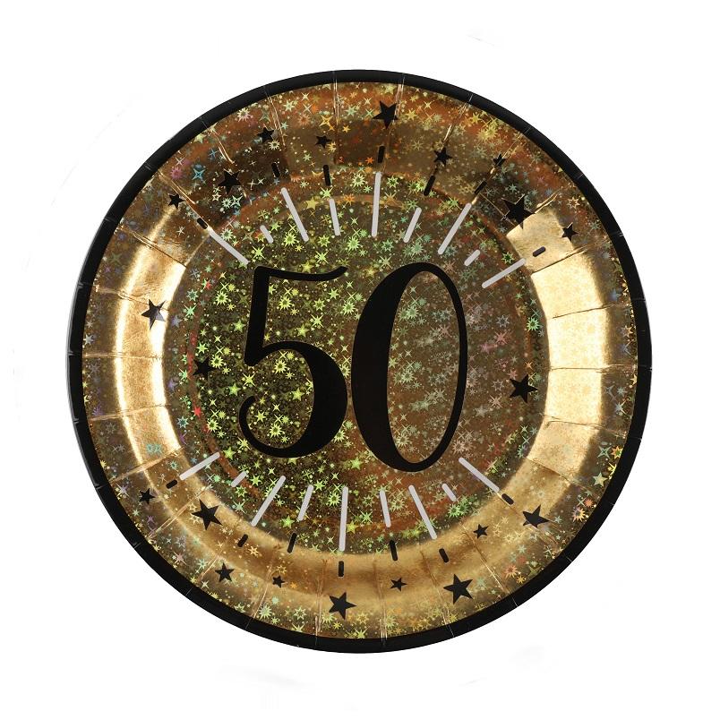 Papptallerkener, 50 år – 10 stk