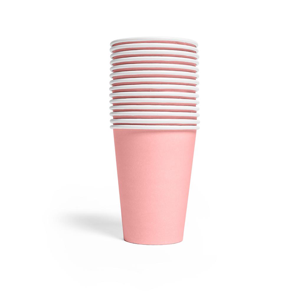 Pappkopper, Lys rosa - 14 stk