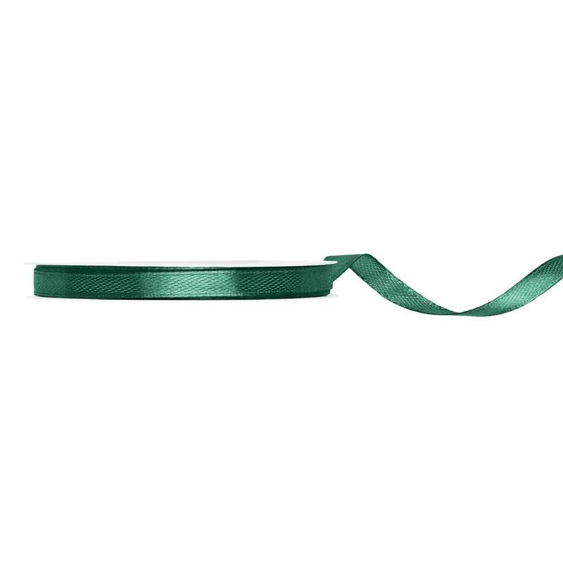 Silkebånd 6mm, Mørk grønn – 25 m