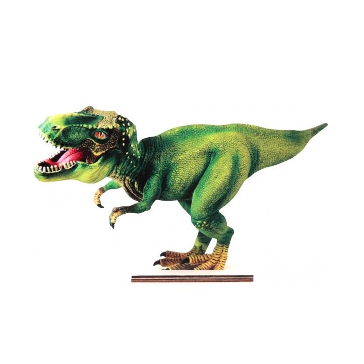 Bordpynt, stor treverk - T-Rex dinosaur