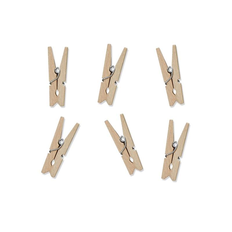 Pynteklyper medium, treverk - 12 stk