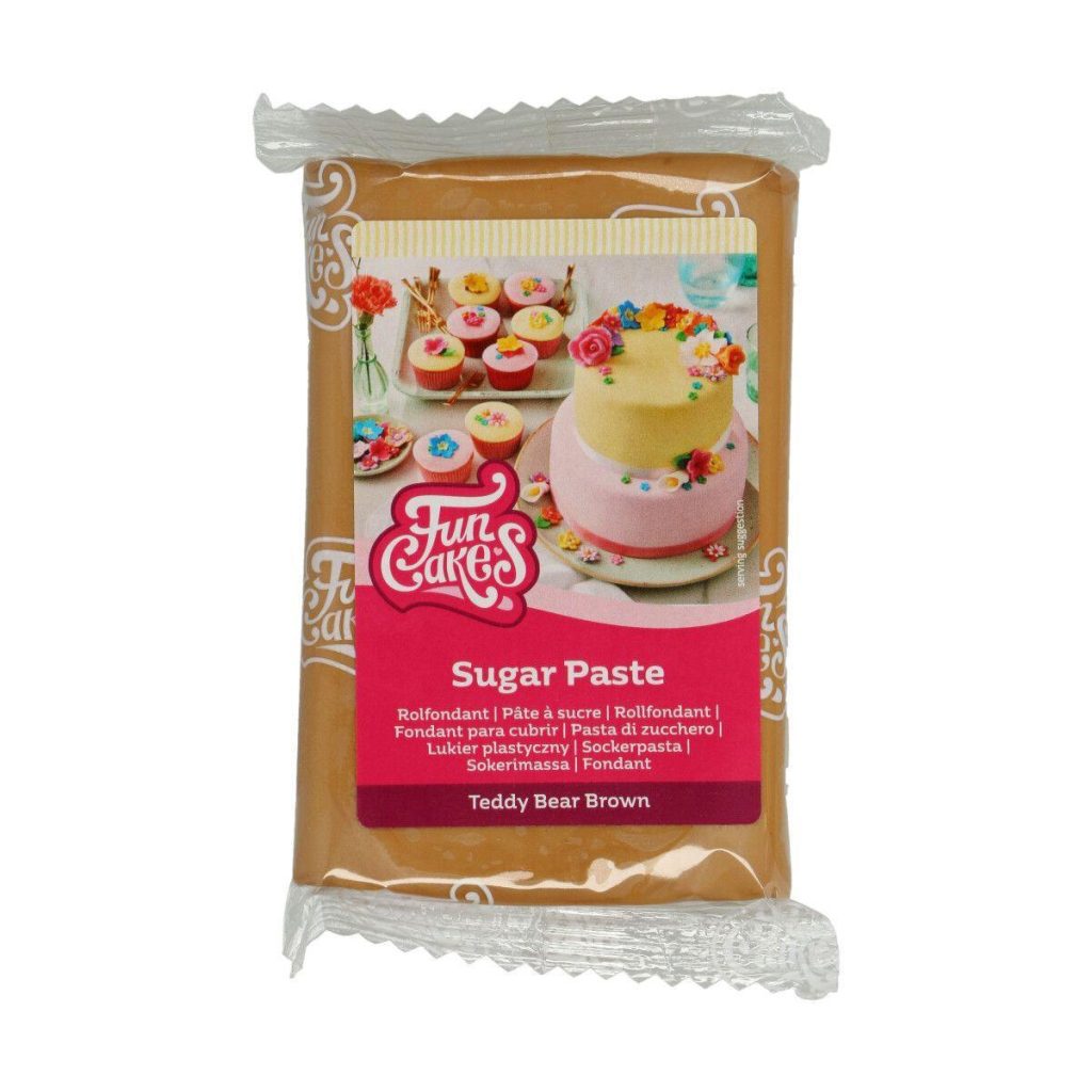 Fondant, 250g - Teddybjørn brun