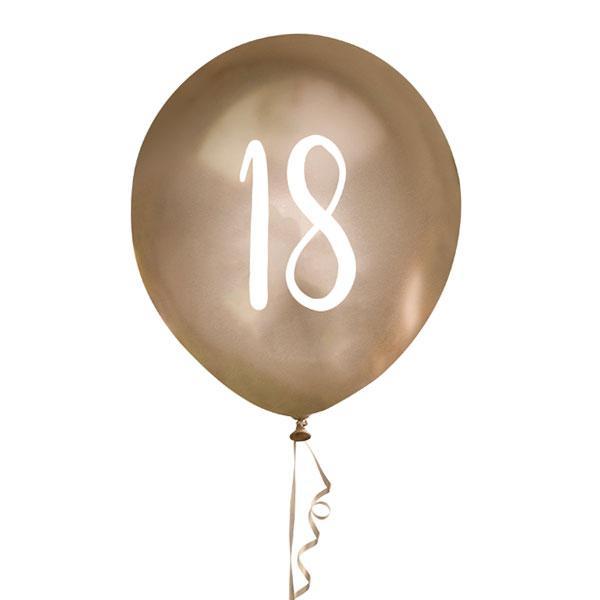 Ballonger metallic gull 18 - 5 stk
