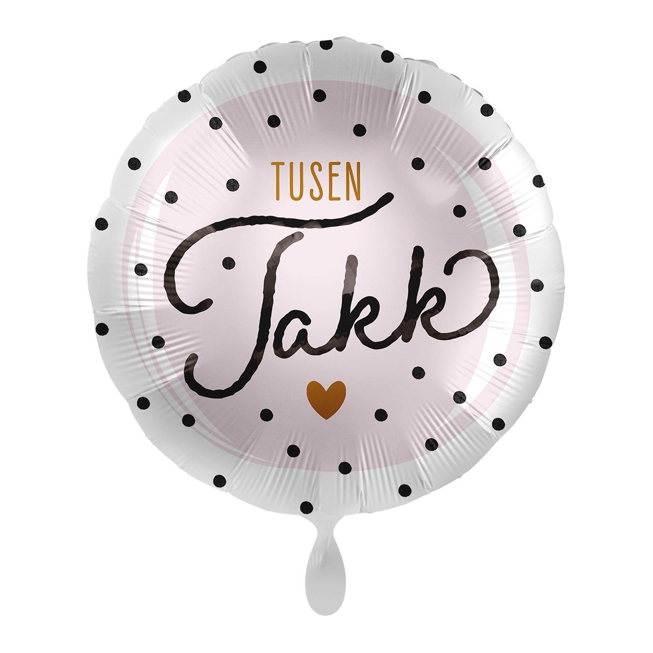 Folieballong - Tusen takk