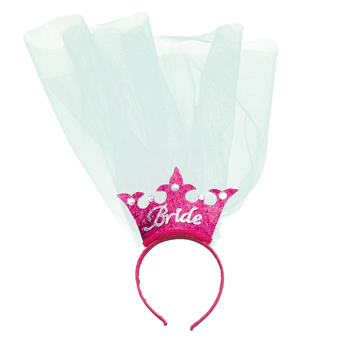 Hårbøylekrone Bride - rosa