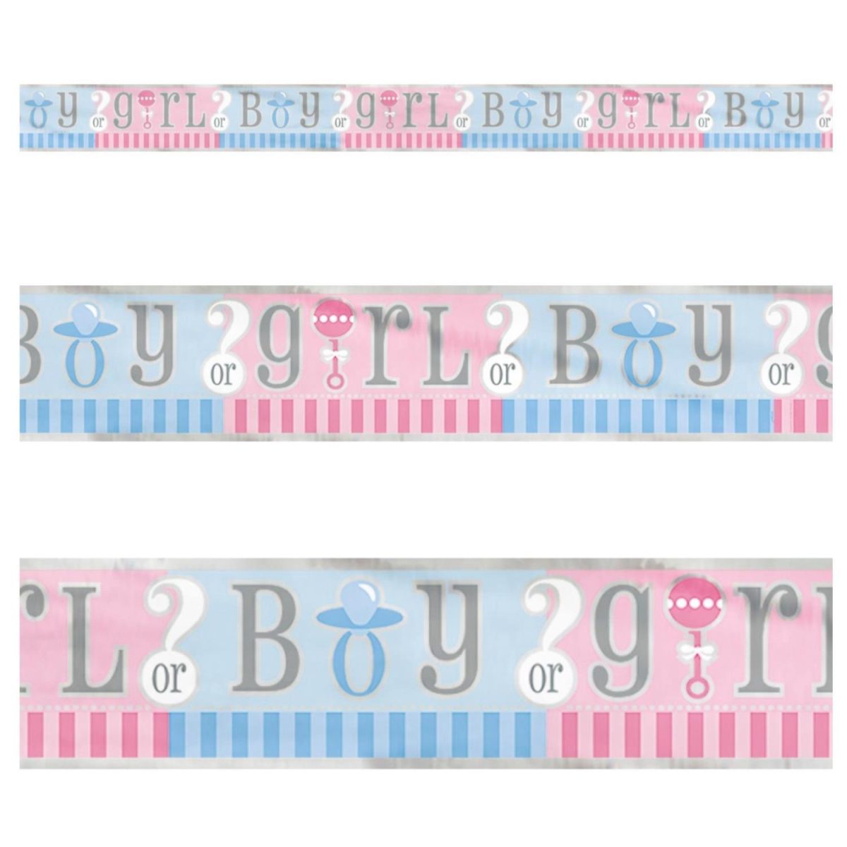 Gender Reveal foliebanner - 3,5 m