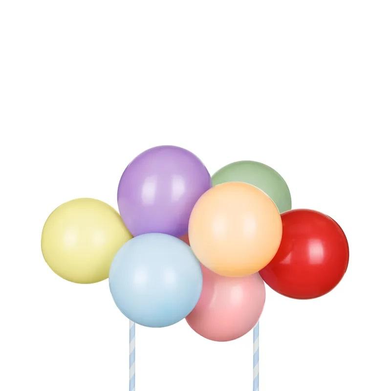 Kakepynt, miniballonger - fargemiks