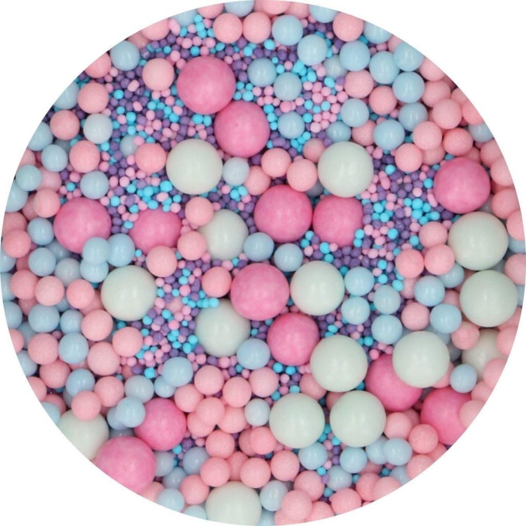FunCakes Soft Pearls 80g - Rosa og lilla