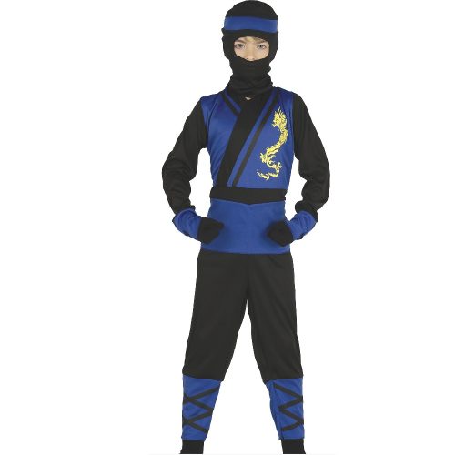 Kostymesett barn - Mørk blå og svart Ninja