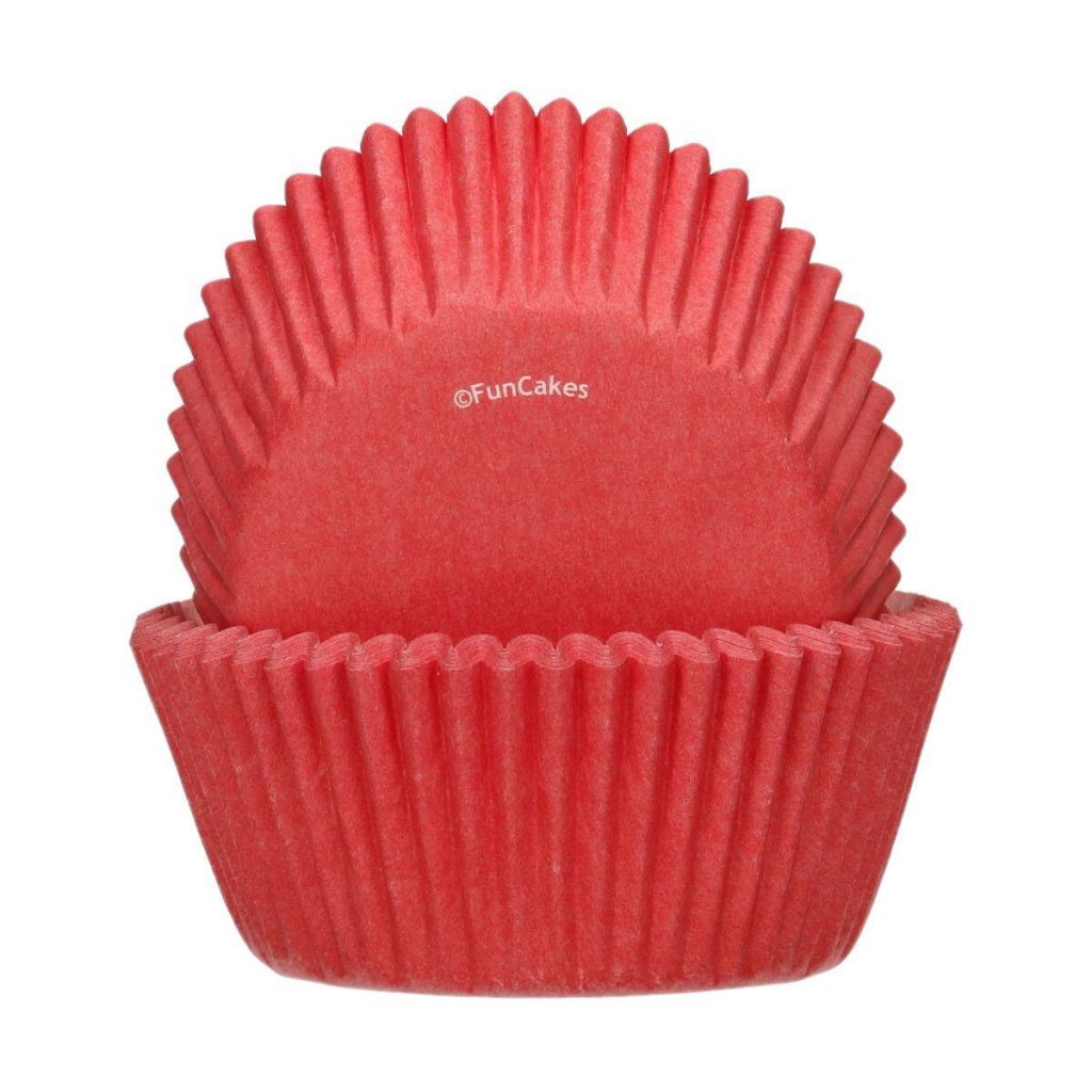 Cupcakeformer, rød – 48 stk