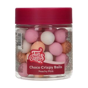 Crispy sjokoladekuler XXL - Peachy pink