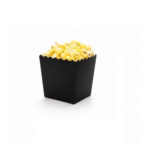Popcornbeger 0,47 liter, svart - 50 stk