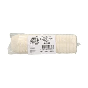 Cupcakeformer, hvit – 500 stk