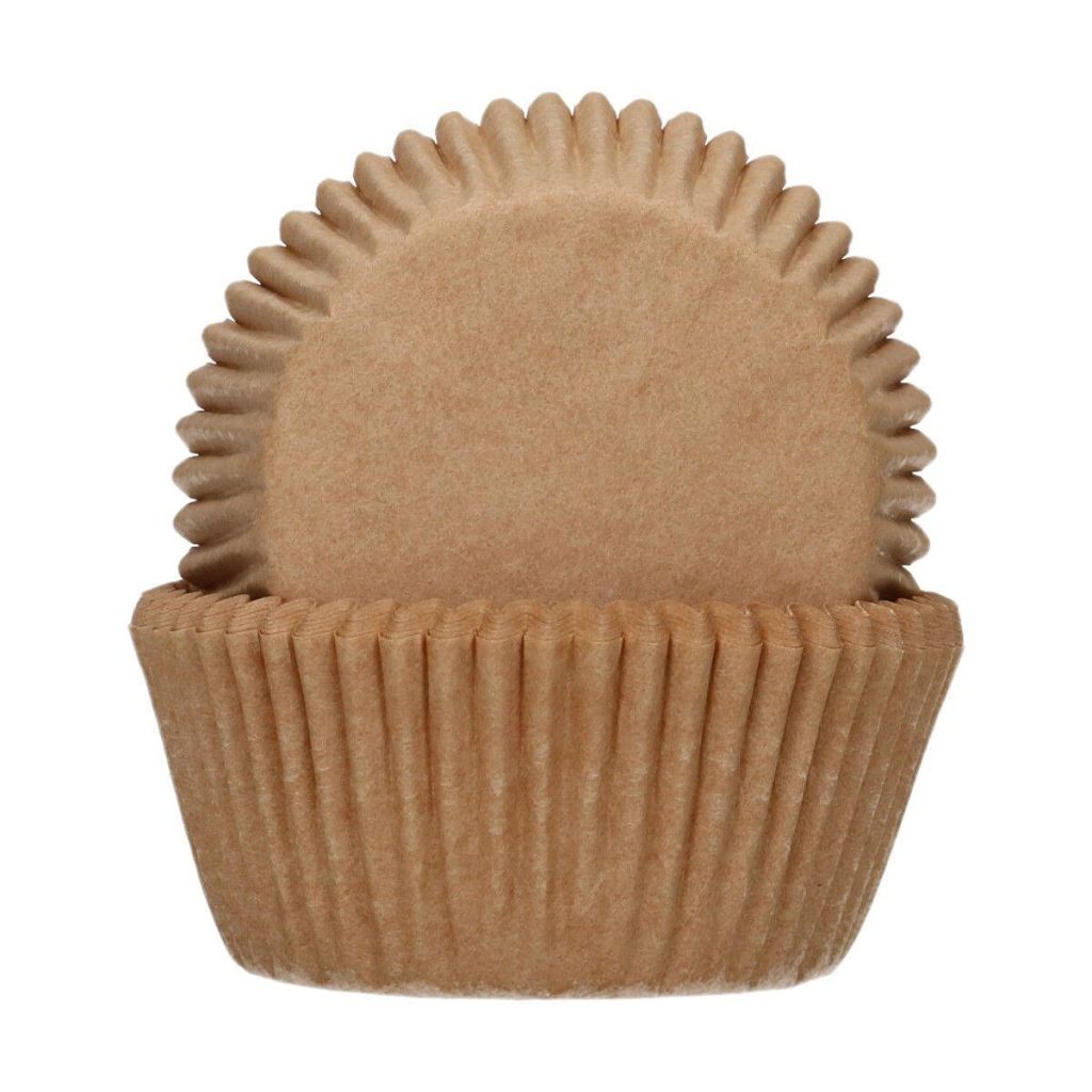 Cupcakeformer, lys brun – 48 stk