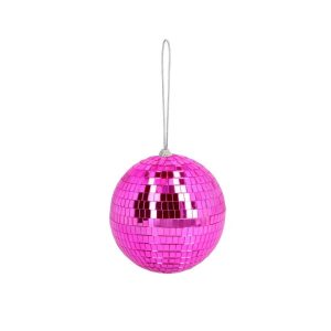 Discokule, 10 cm - Mørk rosa