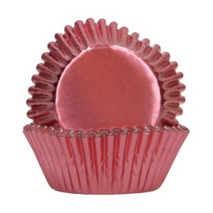 Cupcakeformer, metallic rosegull – 24 stk