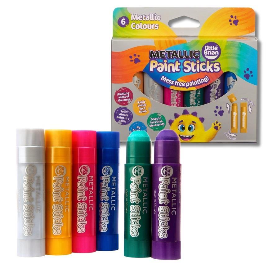 Fargestifter metallic - 6 stk