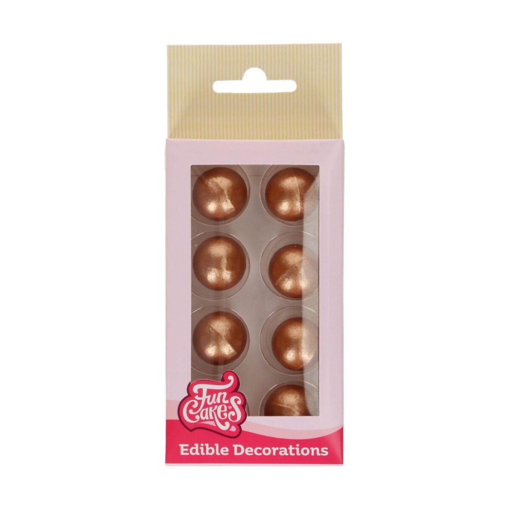 Sjokoladekuler XXL, Bronse - 8 stk