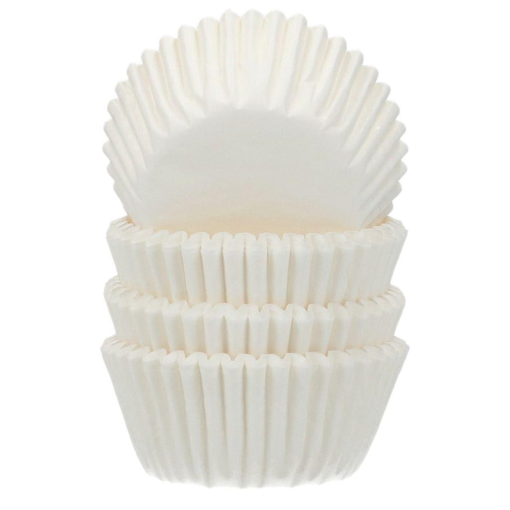 Cupcakeformer mini, hvit – 100 stk