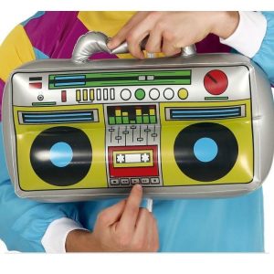 Oppblåsbar boombox / radio - 40x20 cm
