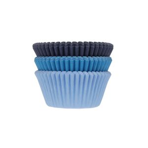 Cupcakeformer, blå miks – 75 stk