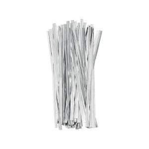 Poselukkere metallic sølv - 50 stk