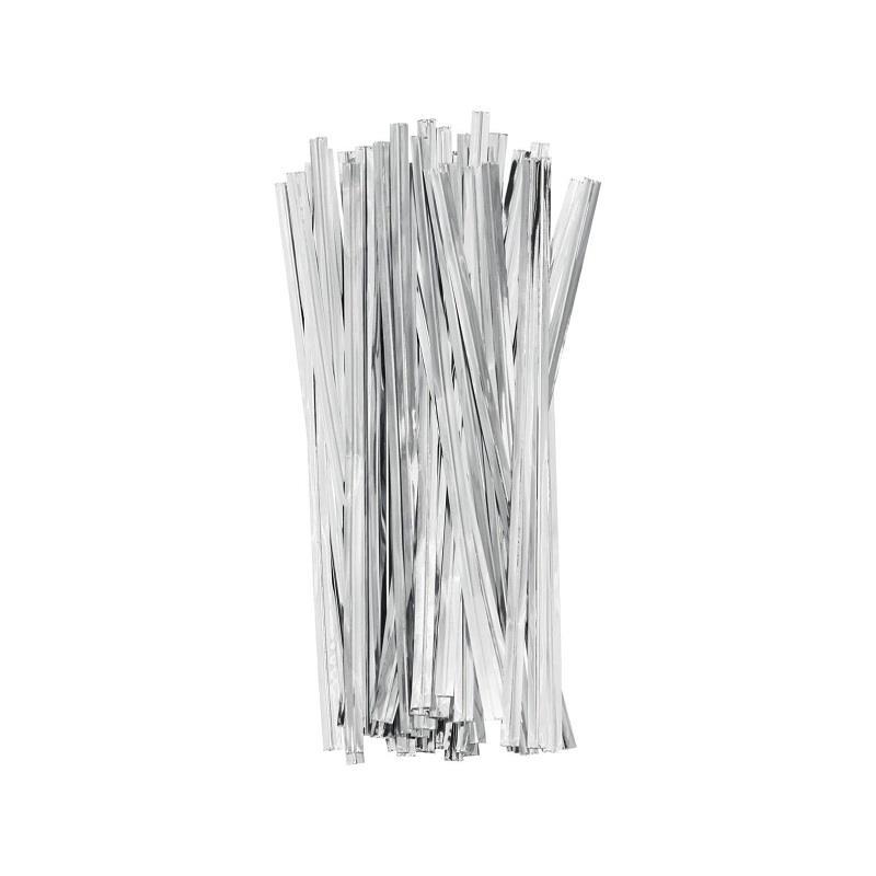 Poselukkere metallic sølv - 50 stk